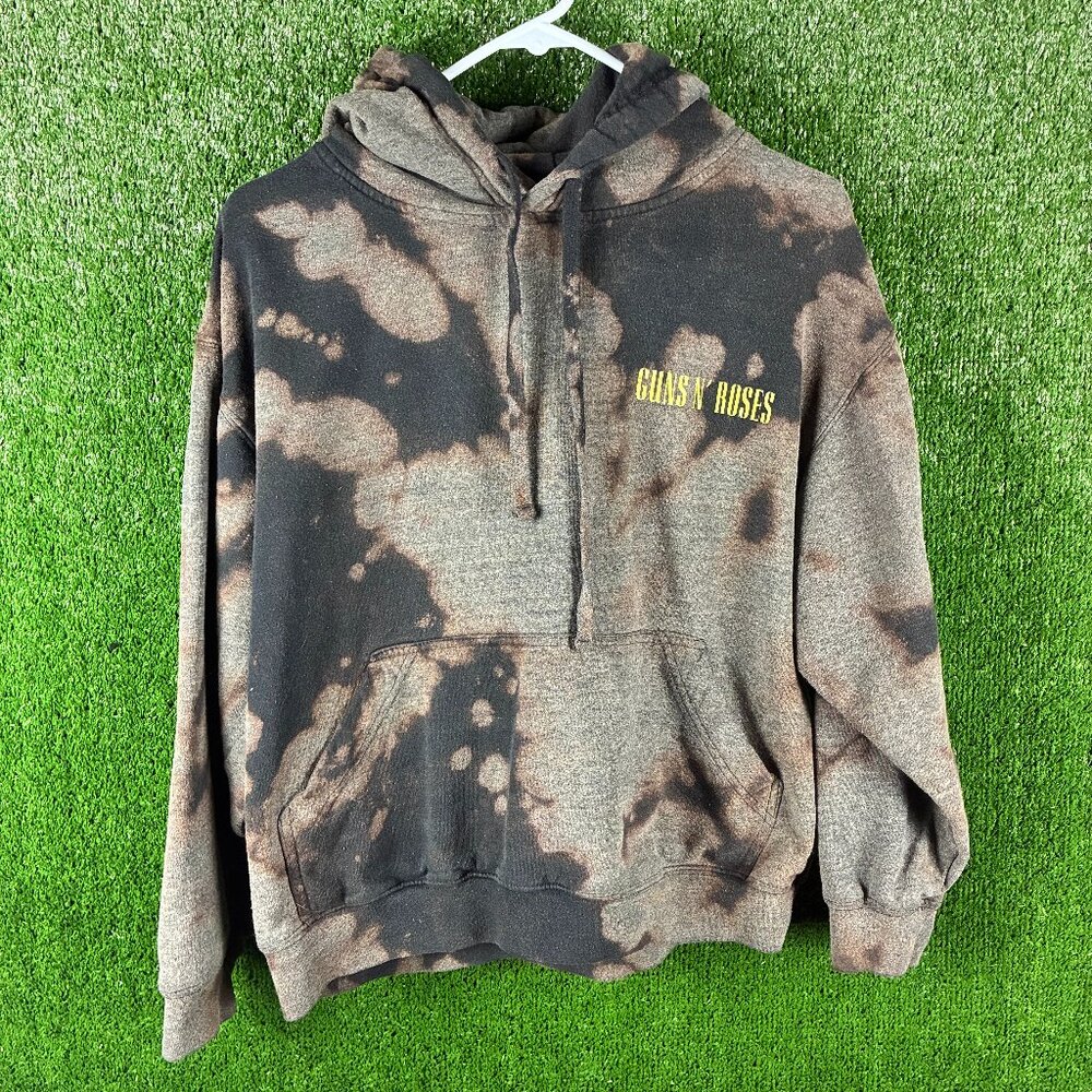 Guns & Roses Hoddie Bleach Dyed